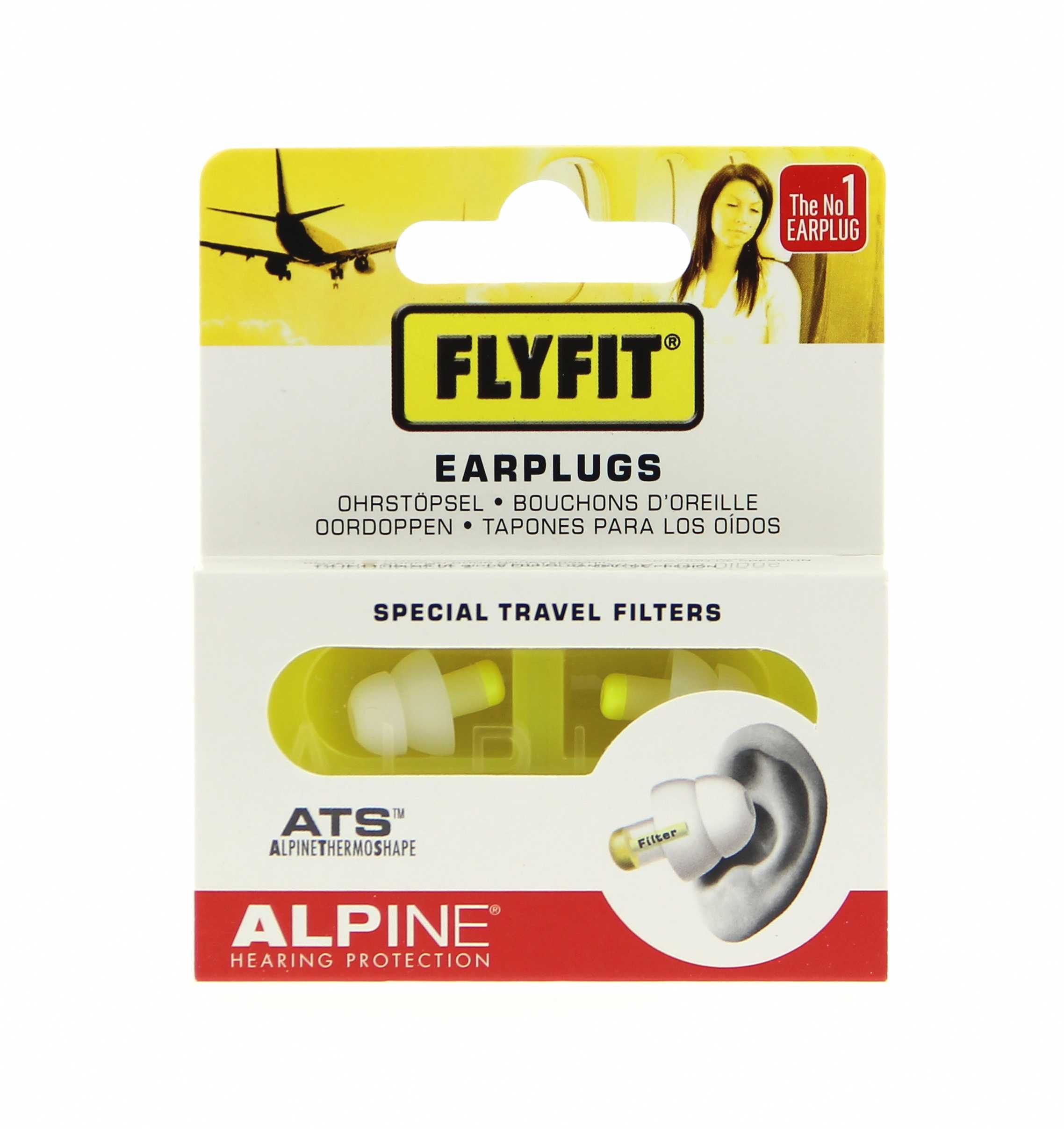  Bouchons d'oreille pour l'avion ALPINE FLYFIT BIOTONE