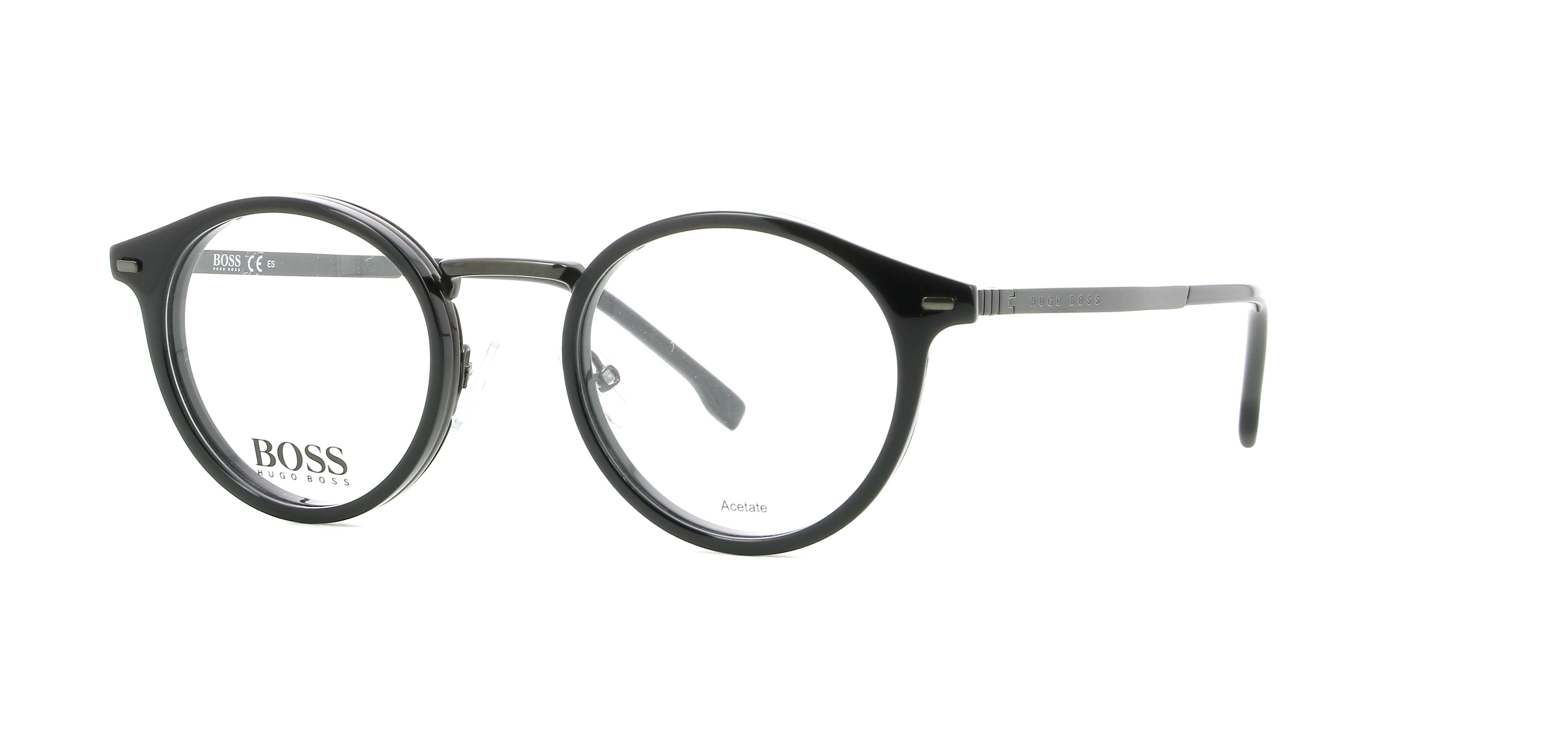 Eyeglasses BOSS BOSS 1056 807 48/22 Man Noir Round Full Frame Glasses  Classic 48mmx22mm 197\u0026#163;