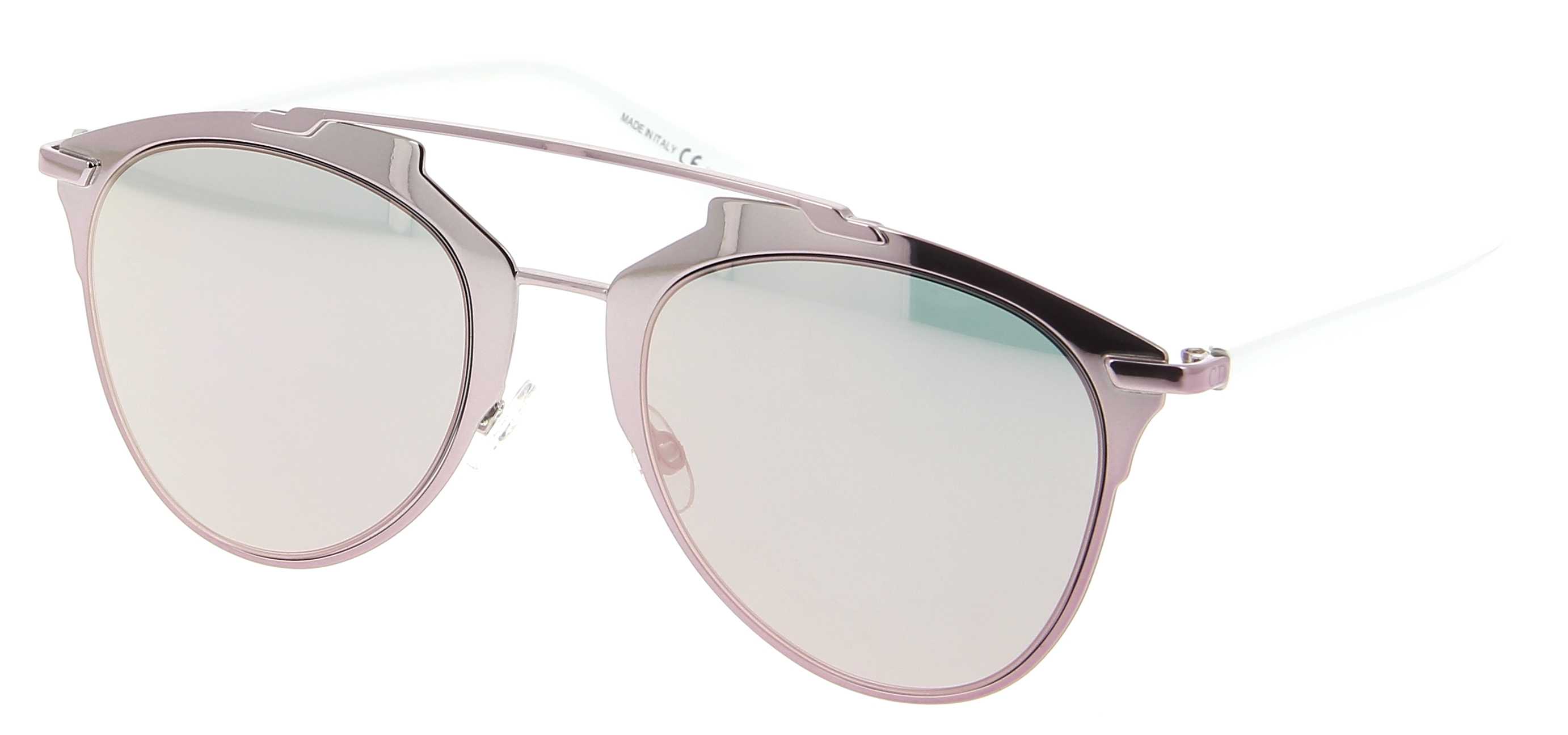 lunettes de soleil dior cd diorreflected m2q  0j  52  21 femme rose    blanc aviateur cercl u00e9e