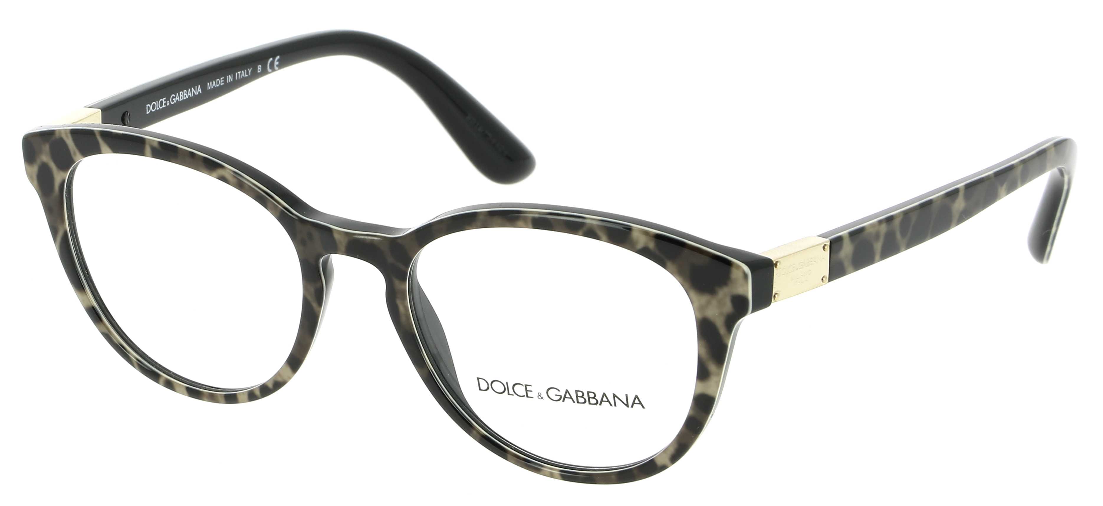 Lunettes de vue DOLCE & GABBANA DG 3268 1995 50/18 Femme léopard