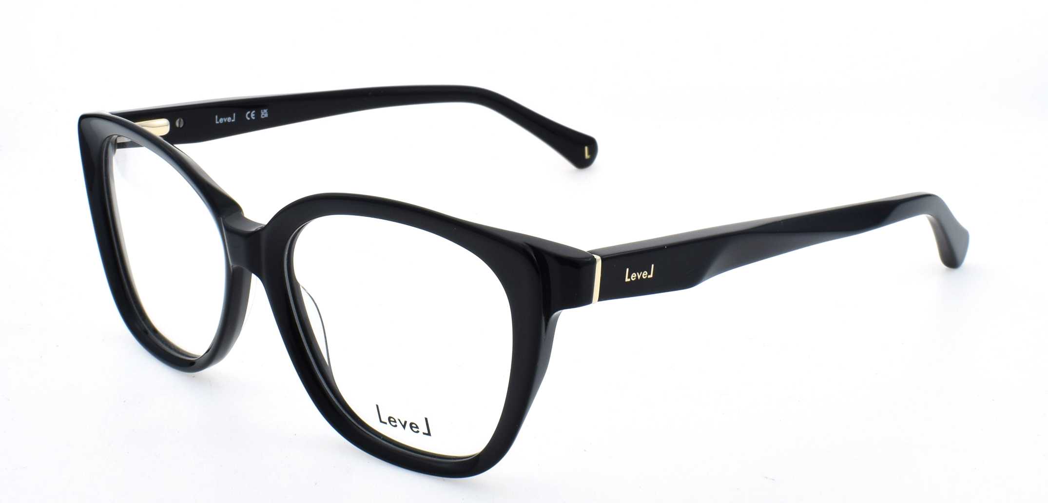 Eyeglasses LEVEL LE 2646 SHINE NODO 53/16 Woman Noir / Doré