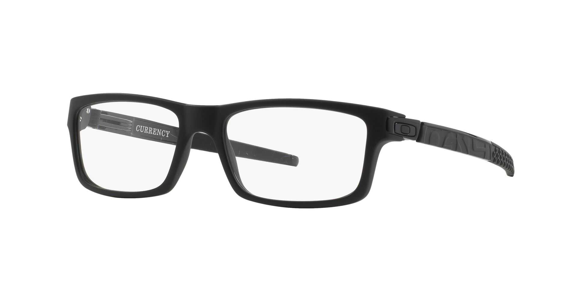 Eyeglasses OAKLEY OX 8026 802601 CURRENCY 54/17 Man Noir rectangle frames  Full Frame Glasses trendy 54mmx17mm 175$CA