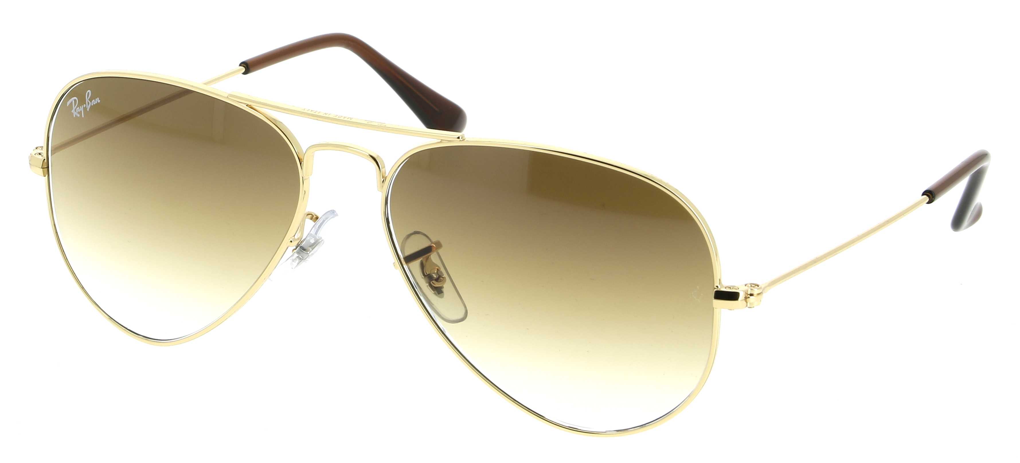 Sunglasses RAY-BAN RB 3025 001/51 Aviator 55/14 Unisex OR Aviator frames  Full Frame Glasses Vintage 55mmx14mm 133$CA