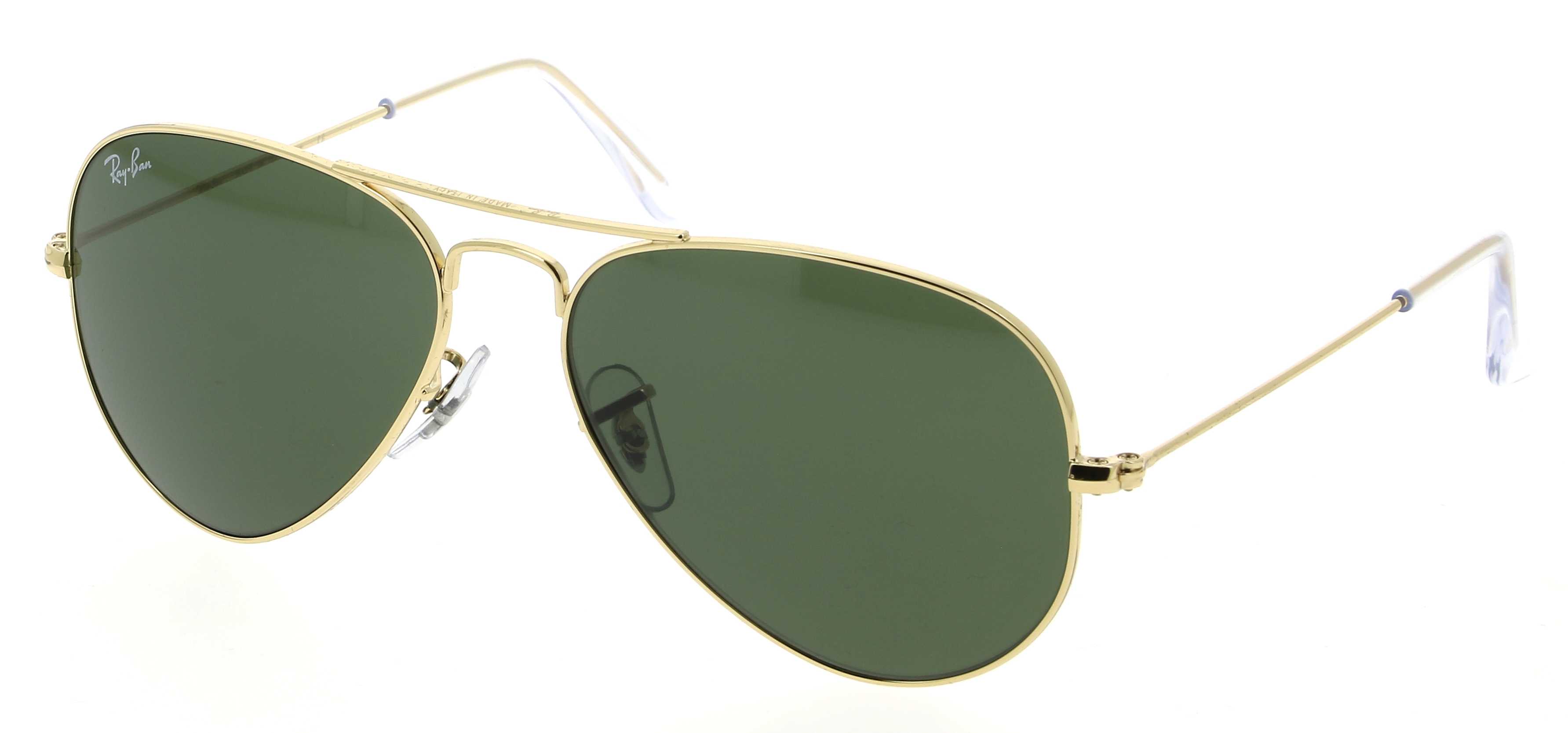 Sunglasses RAY-BAN RB 3025 W3234 Aviator 55/14 Unisex doré Aviator frames  Full Frame Glasses Vintage 55mmx14mm 125$CA