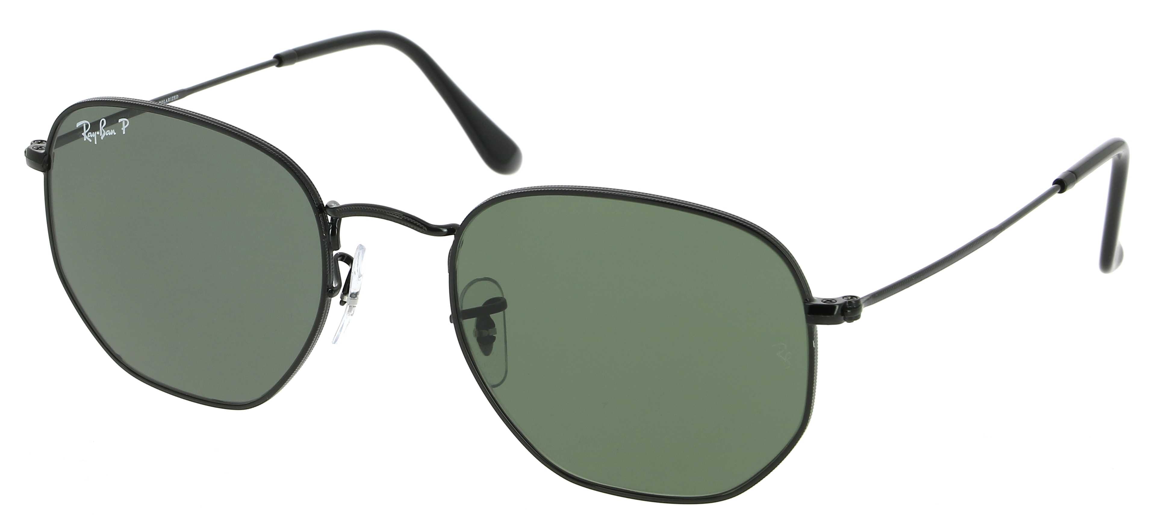 Sunglasses RAY-BAN RB 3548N 002/58 Hexagonal Flat Lenses 51/21 Unisex noir  Hexagonal Full Frame Glasses trendy 51mmx21mm 169$CA