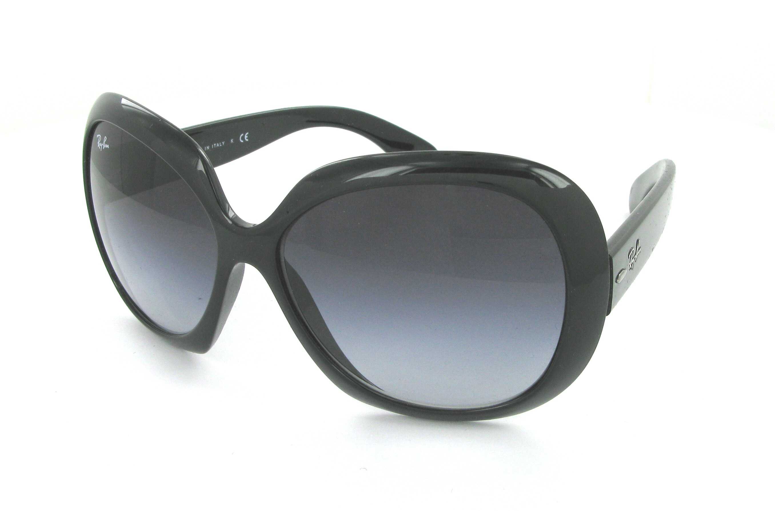 Sunglasses RAY-BAN RB 4098 601/8G JACKIE OHH II 60/14 Woman noire Round  Full Frame Glasses trendy 60mmx14mm 128$CA