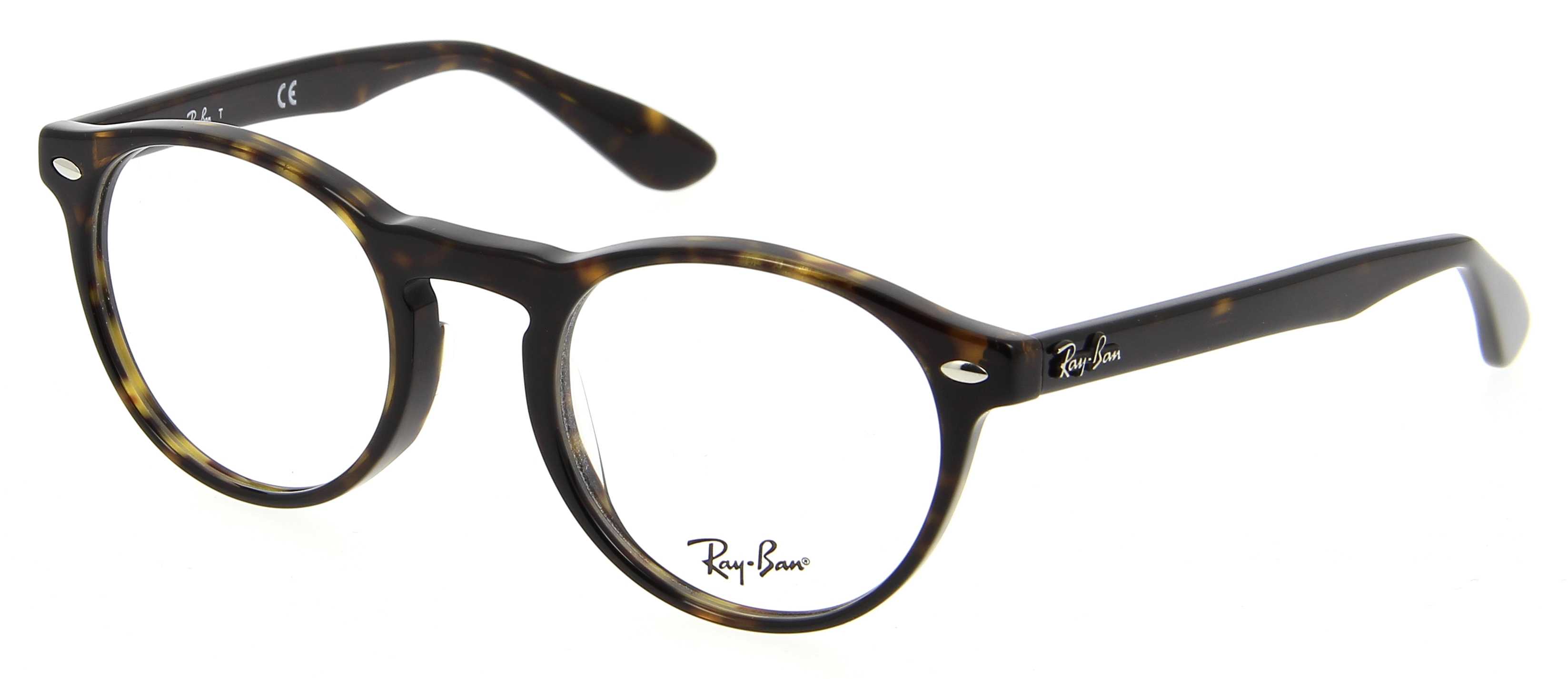 twee Rondlopen Verzwakken Eyeglasses RAY-BAN RX 5283 2012 49/21 Unisex Ecaille Foncé Round Full Frame  Glasses Vintage 49mmx21mm 111&#36;CA