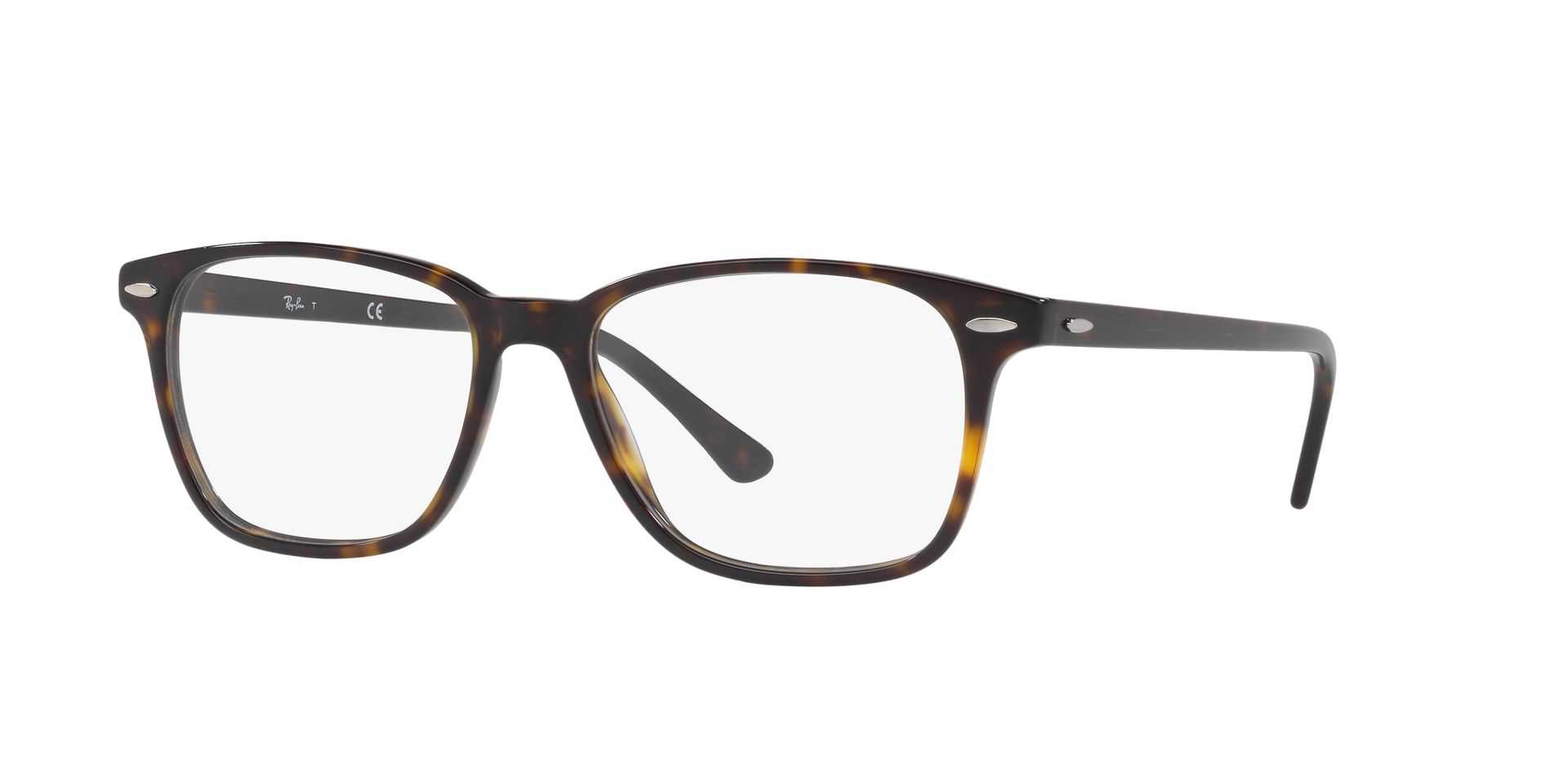 Eyeglasses RAY-BAN RX 7119 2012 55/17 Unisex Ecaille rectangle frames ...